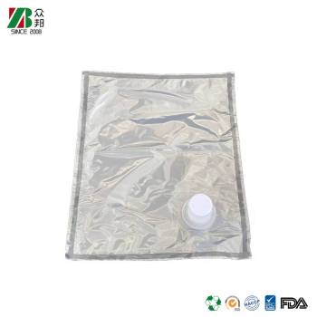 Transparent Bib 3l/5l/10l/20l mineral water cream juice packaging bag with oil valve
