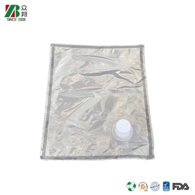 Transparent Bib 3l/5l/10l/20l mineral water cream juice packaging bag with oil valve