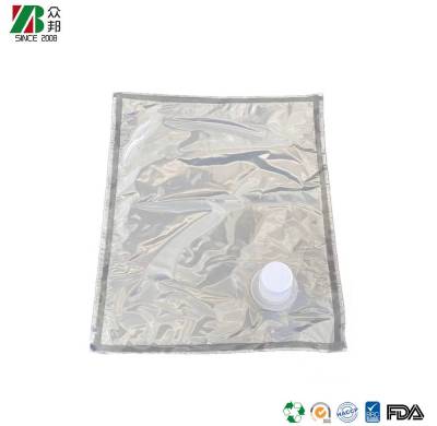 Transparent Bib 3l/5l/10l/20l mineral water cream juice packaging bag with oil valve