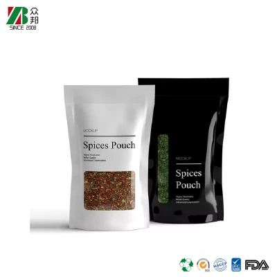 Wholesale Chicken Essence Seasoning Powder Stand up Cooked Food Retort Packaging Ziplock Bag with Clear Window