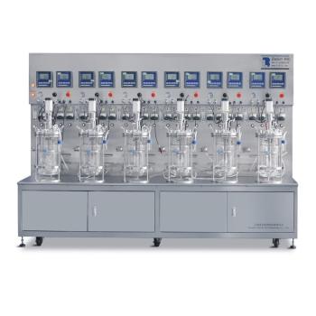 Multiple glass bioreactor(off-site sterilization) bacterial fermenter