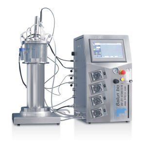 High quality glass fermenter mechanical stirring with stirred tank bioreactor model