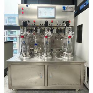 Wholesale direct sales glass fermenter mechanical stirring bioreactors for cell culture