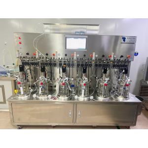 3 Litre Sextuplex glass fermenter bio fermentation tank fermentation systems Bioreactor 20000l