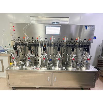 3 Litre Sextuplex glass fermenter bio fermentation tank fermentation systems Bioreactor 20000l
