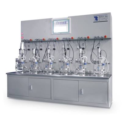 5L Quintuple glass bioreactor bio fermentation tank benchtop fermentor perfusion bioreactor