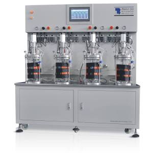 Mini bioreactor system Microbial Fermenters glass pressure vessel single-walled bioreactor