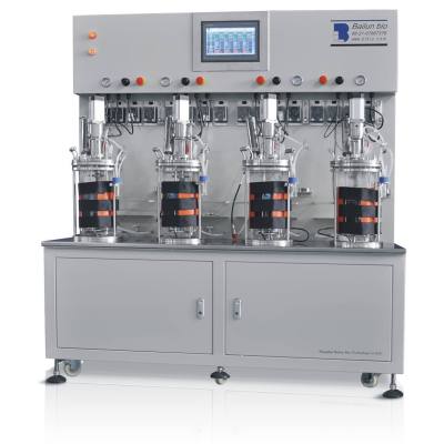 Mini bioreactor system Microbial Fermenters glass pressure vessel single-walled bioreactor