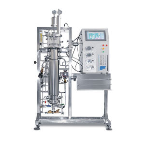 Glass cin-situ sterilization with 200l bioreactor model which can be monitored by the controller