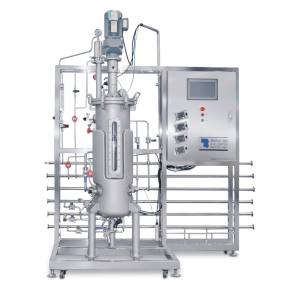 Stainless steel fermenter 50l mechanical stirring with model with off-site sterilization