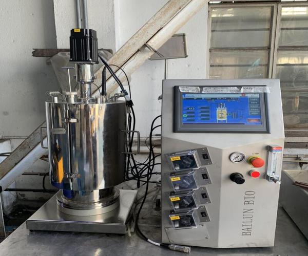 Mechanical Stirring Bioreactor Stirred Tank fermentation Process 2 gallon glass fermenter