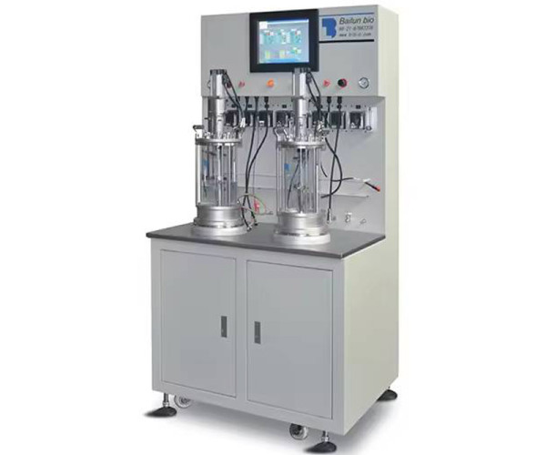 small glass bioreactor fermenter Multi-connected bioreactor control to produce large