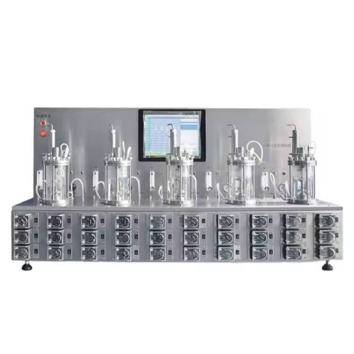 small glass bioreactor fermenter Multi-connected bioreactor control to produce large