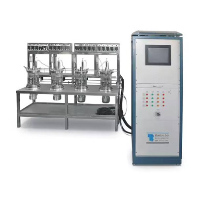 Fermentador de vidrio glass reactor chemical stirred tank reactor unitank fermenter