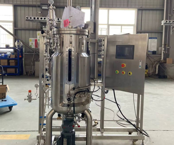 Reactor fermentador de cubo de laboratorio de vidrio de 7 galones Equipo de fermentación agitación mecánica