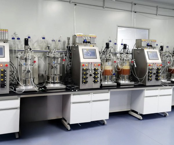 BAILUN Benchtop Dual-Tank Bioreactor System for Parallel Cell Culture Fermentation 0.25L-10L