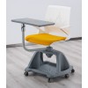 Chaise de salle de classe intelligente de formation de vente directe d'usine chaise de nœud d'école en plastique avec tableau d'écriture pliant