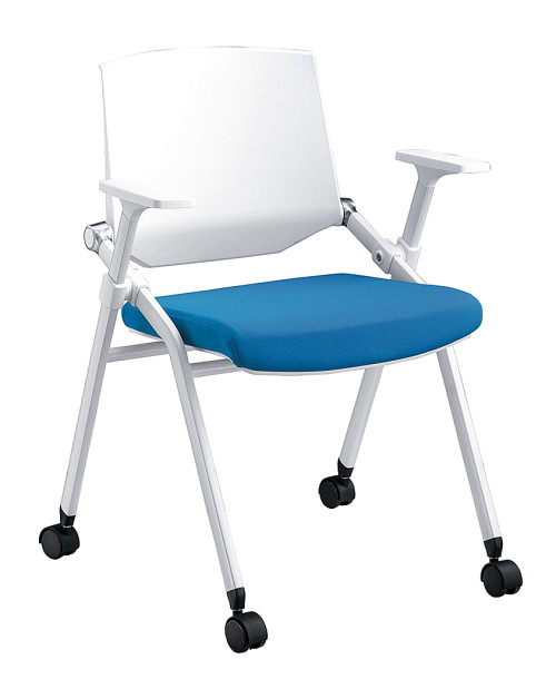 Chaises de conférence de formation personnalisables salle de réunion de bureau chaise empilable de formation pliante avec roulettes