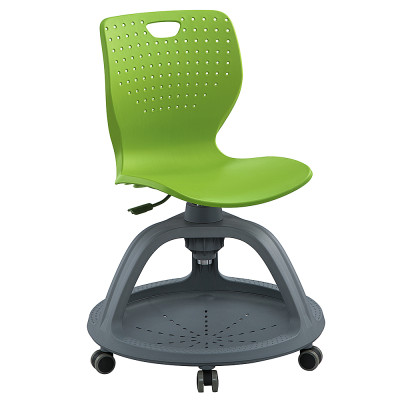 Customizable Steelcase node chair classroom training seating chair mobile tablet arm chair with wheel