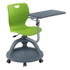 Customizable Steelcase node chair classroom training seating chair mobile tablet arm chair with wheel