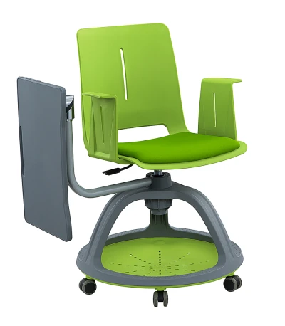 Wholesale Plastic school node chair with foldable writing board training smart classroom chair for student
