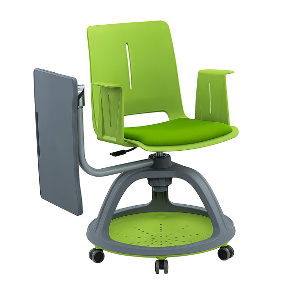 Wholesale Plastic school node chair with foldable writing board training smart classroom chair for student