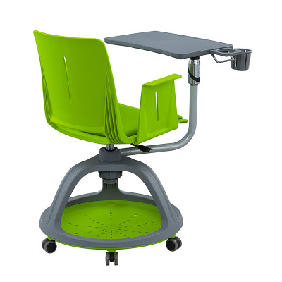 Wholesale Plastic school node chair with foldable writing board training smart classroom chair for student