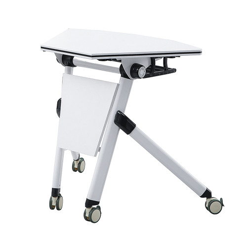 طاولة تدريب قابلة للطي قابلة للتخصيص قابلة للطي مع أرجل فولاذية ذات عجلات قابلة للطي لغرفة اجتماعات اجتماعات المكتب