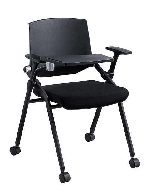Chaises pliantes en gros avec tableau d'écriture rabattable chaise d'étudiant cadre en fer dossier chaise de table pour salle de classe