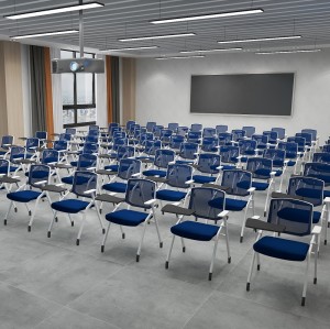 Chaise de formation d'étude de chaise d'école en gros avec alimentation directe d'usine de tableau d'écriture pour salle de classe intelligente et salle de réunion