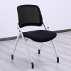 Wholesale Office mesh foldable training black chair with writing pad tablet arm chair guest nesting stacking for conference meeting waiting room