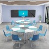 كرسي تدريب مكتب قابل للتكديس للبيع بالجملة ، كراسي اجتماعات بلاستيكية لغرفة الاجتماعات ، للمساحات متعددة الوظائف