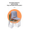 Plastic seat and iron feet modern simplicity training chair for classroom laboratory