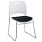 Factory Direct Sales Heavy Duty Plastic Stacking Training Chair Seat Office Conference Waiting Meeting Room Chair With Metal Frame