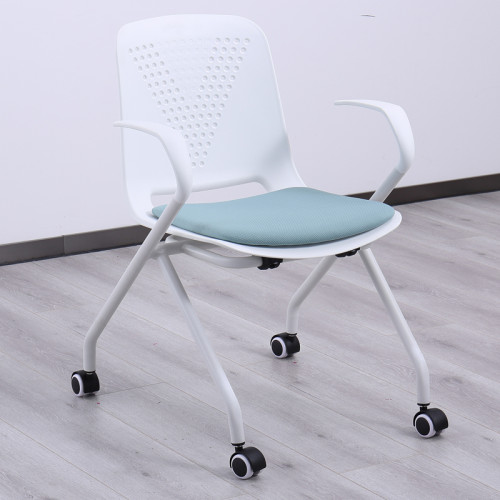 Plastic Study Chairs Movable cushion Stackable For School Classroom Library Training Room Customizable Plastic Chairs Wholesale