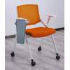 Wholesale School training chair with caster wheels writing board foldable stacking classroom chair for student