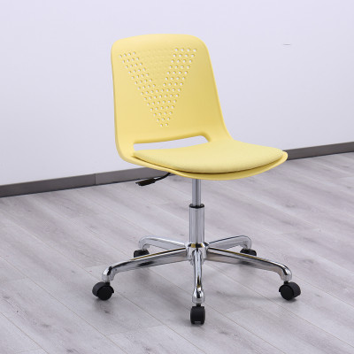 Siège en plastique en gros et pieds en fer chaise de formation pivotante de simplicité moderne pour laboratoire de classe ou salle de conférence avec ascenseur
