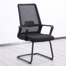 Wholesale Bow Chair Office Furniture Ergonomic Black Mesh Back Metal Bow Leg Office Conference Chair