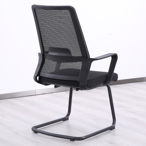 Wholesale Bow Chair Office Furniture Ergonomic Black Mesh Back Metal Bow Leg Office Conference Chair