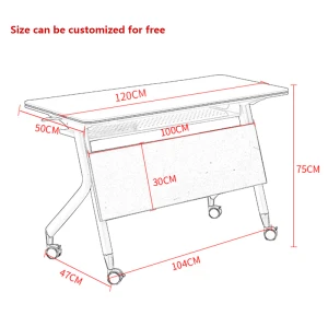 Dingyou office desk with drawers modern workstation office furniture foldable office conference training tables