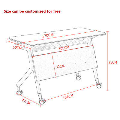 Dingyou office desk with drawers modern workstation office furniture foldable office conference training tables