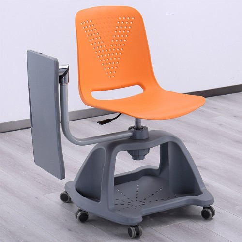 China Wholesale school furniture plastic classroom chairs study chairs for students chair with writing pad board