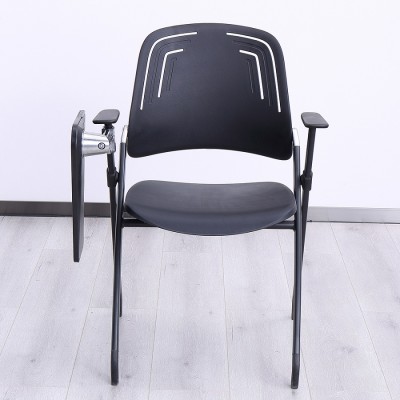 Foldable Fraining Chair With Writing Pad Plastic Conference Training Chair Tablet Factory Wholesale