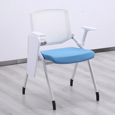 Writing School Chair Wholesale furniture training chair with writing board pad folding student chair for study