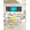 Factory Direct Multi-functional School Library Chair for Student Study Chair and Plastic Chair with Stackable Multicolour