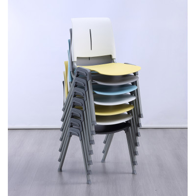 Factory Direct Multi-functional School Library Chair for Student Study Chair and Plastic Chair with Stackable Multicolour