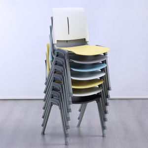 Factory Direct Multi-functional School Library Chair for Student Study Chair and Plastic Chair with Stackable Multicolour