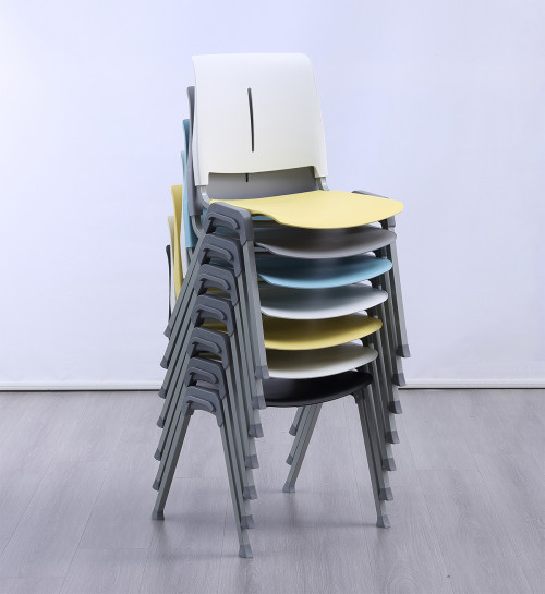Factory Direct Multi-functional School Library Chair for Student Study Chair and Plastic Chair with Stackable Multicolour