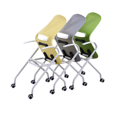 Plastic Study Chairs Movable cushion Stackable For School Classroom Library Training Room Customizable Plastic Chairs Wholesale