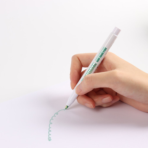 Marqueurs de stylo Outliner 8 couleurs Blanc Fabricant de stylo à dessin auto-contour | Logo client OEM Chotune
